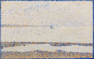 Pláž v Gravelines od Georges Pierre Seurat