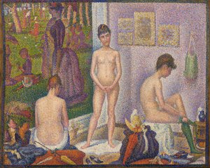 Les Poseuses, soubor (malá verze) od Georges Pierre Seurat