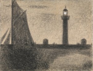 Maják v Honfleuru, 1886. od Georges Pierre Seurat