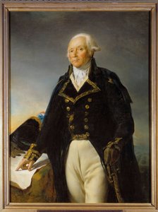 Portrét Francoise Christopha Kellermanna (1735-1820), vévody z Valmy, vrchního generála armády Mosely Obraz Georgese Rougeta (1784-1869) 1792 Rozm. 1,35 x 1 m od Georges Rouget