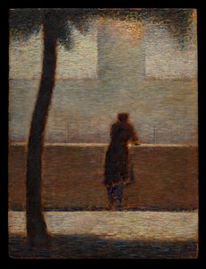 Muž opírající se o parapet od Georges Seurat