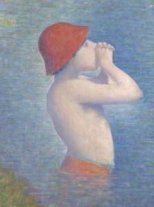 Detail lazebníků v Asnières, 1884 od Georges Seurat
