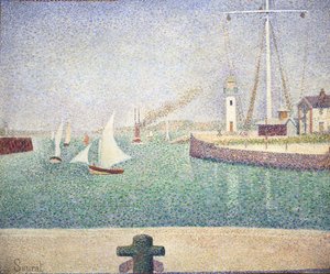 Vjezd do přístavu Honfleur od Georges Seurat