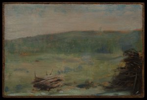 Krajina u Saint-Ouen od Georges Seurat