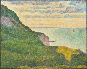 Přímořská krajina v Port-en-Bessin, Normandie od Georges Seurat