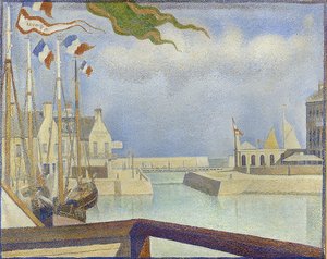 Sonntag v Port-en-Bessin (Port-en-Bessin, v neděli). 1888 od Georges Seurat