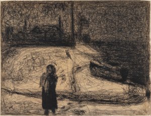 Zóna (mimo městské hradby) od Georges Seurat
