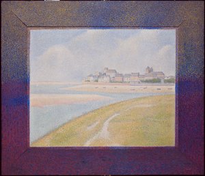 Pohled na Le Crotoy od horního toku od Georges Seurat