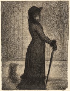 Žena na procházce od Georges Seurat