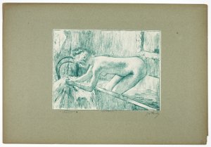 Vystupování z vany od Georges William Thornley