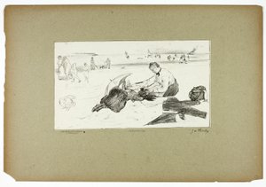 Na pláži od Georges William Thornley