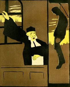 Belgický soudce odsuzující muže k oběšení, 1904.