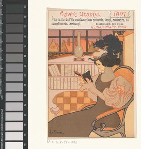 Novoroční přání od Octave Uzanne na rok 1897 od Georges de Feure