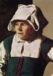 Stará žena, detail hlavy, cca 1618-19 (detail 242455)