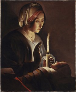 Svatá Anna s Ježíškem, 1645-c.1650 od Georges de La Tour