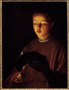 Mladá zpěvačka. Obraz od Georgese De La Tour (1593-1652)