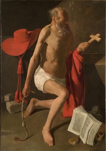 Jeroným (olej na plátně) od Georges de La Tour