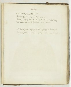 Bez názvu [stránka textu týkající se Broadlands], 1868.