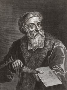 Titian. Muotokuva. (Tulosta) od Gerard (after) Edelinck