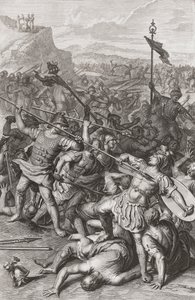 Bitva Izraele proti Amalekitům. od Gerard (after) Hoet
