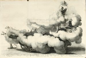 Vítězný spor o vzduch a vodu. Radostná slavnost na koni - Vůz (1667) od Gerard Bouttats