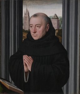 Portrét mnicha, počátek 15. století (olej na dřevě) od Gerard David