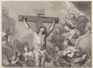 Kristus na kříži od Gérard Edelinck