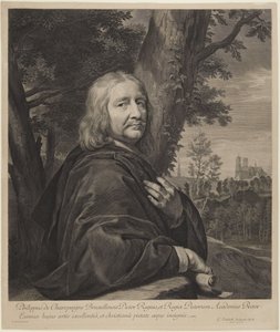 Autoportrét od Philippa de Champaigne     (Robert-Dumesnil VII, 239, č. 164, varianta II) od Gérard Edelinck