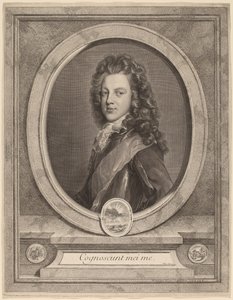 James III, princ z Walesu od Gerard Edelinck after François de Troy