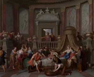The Banket of Cleopatra, c.1700 (olej na plátně)