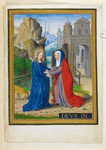 Přidat. 34294, f.61 The Visitation, ilustrace z 