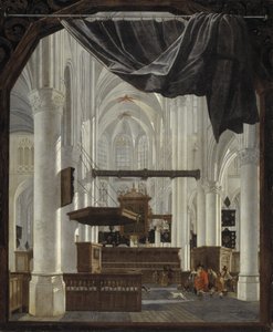 Interiér Sint Gertrudiskerk v Bergenu op Zoom