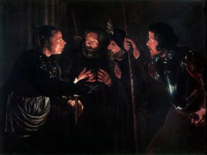 Zapření svatého Petra, 20. léta 17. století. od Gerard . Seghers