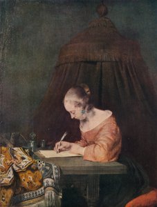 Žena píšící dopis, c1655, 1938