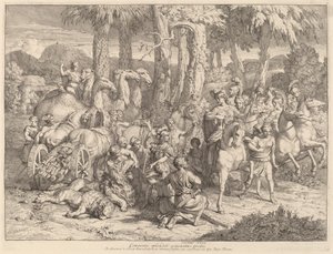 Semiramis na lovu lvů od Gerard de Lairesse