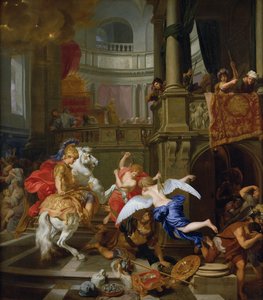 Vyhnání Heliodora z chrámu, 1674 od Gerard de Lairesse