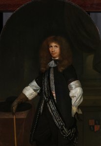 Jacob de Graeff (1642-90). V důstojnické uniformě od Gerard ter Borch (II) (signed by artist)