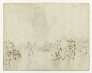 Ledová tvář s baňkami od Gerard ter Borch (II)