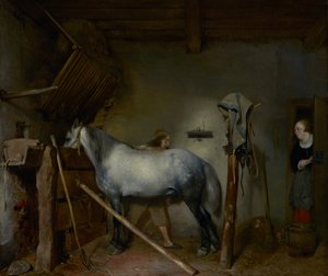 Stáj pro koně od Gerard ter Borch