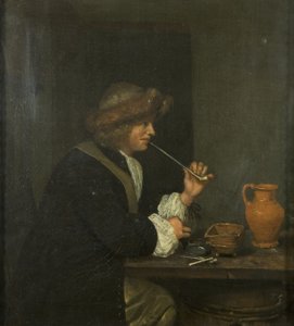 Muž kouření od Gerard ter Borch