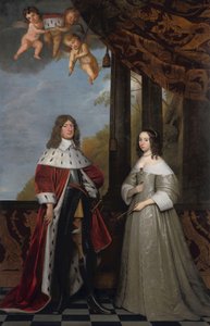 Portrét Friedricha Wilhelma (1620-88), kurfiřta braniborského, a jeho manželky Louise Henriette (1627-67), hraběnky z Orange-Nassau