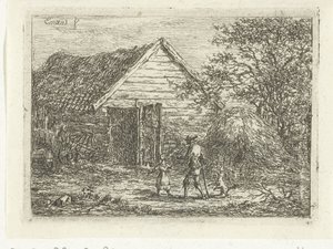Lovec na travnaté chatě Nikdo sem nesmí od Gerardus Emaus de Micault