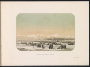 Ledová zábava na Maas v Rotterdamu, v dálce továrna ve Feijenoordu, 1855 Maas před továrnou ve Feijenoordu (název na objektu) Ledová zábava na Maas v Rotterdamu v únoru 1855 s titulky (název série na objektu) od Gerardus Johannes Bos