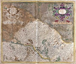 Alsasko, Francie (rytina od Gerardus Mercator