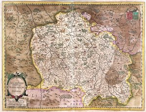 Bourbonnais, Francie (rytina od Gerardus Mercator