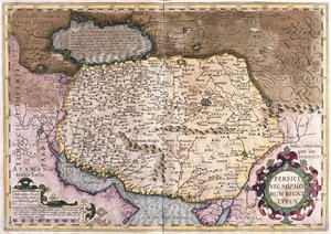 Irák a Afghánistán (rytina od Gerardus Mercator