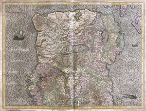 Irsko od Gerardus Mercator