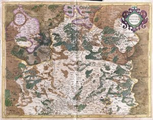 Lorraine, Francie (rytina od Gerardus Mercator