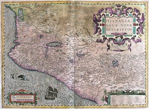 Mexiko (rytina od Gerardus Mercator