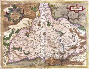 Morava, Česká republika (rytina od Gerardus Mercator